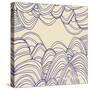 NauWaves1    waves, pattern, nautical-Robbin Rawlings-Stretched Canvas