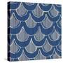 NauWaves2A    blue, pattern, nautical-Robbin Rawlings-Stretched Canvas