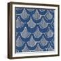 NauWaves2A    blue, pattern, nautical-Robbin Rawlings-Framed Art Print