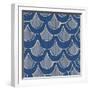 NauWaves2A    blue, pattern, nautical-Robbin Rawlings-Framed Art Print