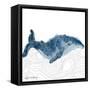 NauWhale1    whale, white background, nautical-Robbin Rawlings-Framed Stretched Canvas