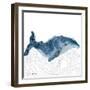 NauWhale1    whale, white background, nautical-Robbin Rawlings-Framed Art Print