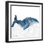 NauWhale1    whale, white background, nautical-Robbin Rawlings-Framed Art Print