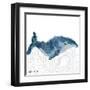 NauWhale1    whale, white background, nautical-Robbin Rawlings-Framed Art Print