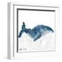 NauWhale1    whale, white background, nautical-Robbin Rawlings-Framed Art Print