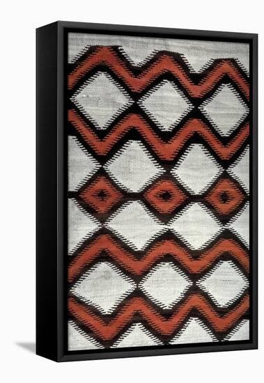 Navajo Blanket, North American Indian, 19th Century-null-Framed Stretched Canvas