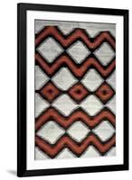 Navajo Blanket, North American Indian, 19th Century-null-Framed Giclee Print