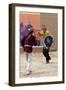 Navajo Blue Eagle Dancer Performing the Shield Dance at the Gallup Intertribal Ceremonials, New Mex-null-Framed Giclee Print