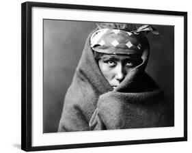 Navajo Boy, C1904-Edward S^ Curtis-Framed Photographic Print