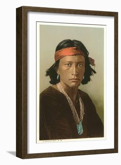 Navajo Boy-null-Framed Art Print