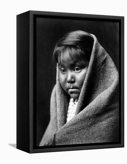Navajo Child, C1904-Edward S^ Curtis-Framed Stretched Canvas