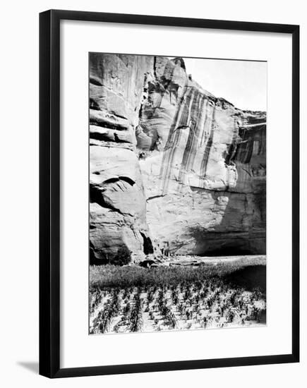 Navajo Farming-Edward S^ Curtis-Framed Giclee Print