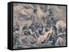 Navajo Indian encampment-Bohuslav Kroupa-Framed Stretched Canvas