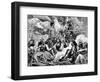 Navajo Indian encampment-Bohuslav Kroupa-Framed Giclee Print