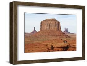 Navajo Indian, Monument Valley, Navajo Tribal Lands, Utah, Usa-Norbert Eisele-Hein-Framed Photographic Print