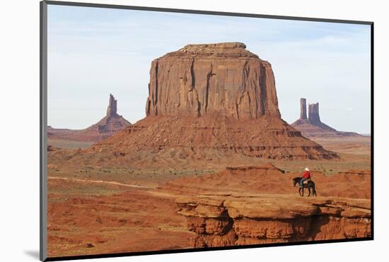 Navajo Indian, Monument Valley, Navajo Tribal Lands, Utah, Usa-Norbert Eisele-Hein-Mounted Photographic Print