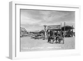 Navajo Indian Village in Chambers, Arizona Photograph - Chambers, AZ-Lantern Press-Framed Art Print