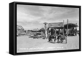 Navajo Indian Village in Chambers, Arizona Photograph - Chambers, AZ-Lantern Press-Framed Stretched Canvas