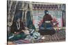 Navajo Ladies Weaving Rugs-Lantern Press-Stretched Canvas