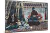 Navajo Ladies Weaving Rugs-Lantern Press-Mounted Art Print