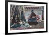 Navajo Ladies Weaving Rugs-Lantern Press-Framed Art Print