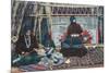 Navajo Ladies Weaving Rugs-Lantern Press-Mounted Art Print