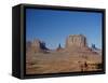 Navajo Lands, Arid Landscape with Eroded Rock Formations, Monument Valley, USA-Adina Tovy-Framed Stretched Canvas