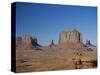 Navajo Lands, Arid Landscape with Eroded Rock Formations, Monument Valley, USA-Adina Tovy-Stretched Canvas