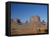 Navajo Lands, Arid Landscape with Eroded Rock Formations, Monument Valley, USA-Adina Tovy-Framed Stretched Canvas