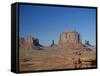 Navajo Lands, Arid Landscape with Eroded Rock Formations, Monument Valley, USA-Adina Tovy-Framed Stretched Canvas