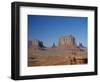 Navajo Lands, Arid Landscape with Eroded Rock Formations, Monument Valley, USA-Adina Tovy-Framed Photographic Print