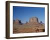 Navajo Lands, Arid Landscape with Eroded Rock Formations, Monument Valley, USA-Adina Tovy-Framed Photographic Print