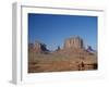 Navajo Lands, Arid Landscape with Eroded Rock Formations, Monument Valley, USA-Adina Tovy-Framed Photographic Print