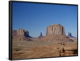 Navajo Lands, Arid Landscape with Eroded Rock Formations, Monument Valley, USA-Adina Tovy-Framed Photographic Print