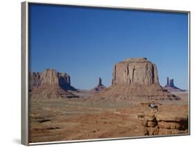 Navajo Lands, Arid Landscape with Eroded Rock Formations, Monument Valley, USA-Adina Tovy-Framed Photographic Print