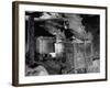 Navajo Leaning on a Car Decorated in Crude While Hauling Ore in His Own Small Mine-null-Framed Photographic Print