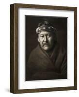 Navajo Man, c1904-Edward S. Curtis-Framed Giclee Print