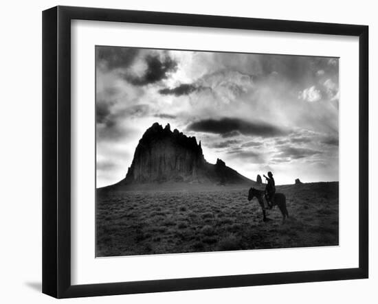 Navajo Man, C1915-William Carpenter-Framed Photographic Print