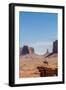 Navajo Man on Horseback, Monument Valley Navajo Tribal Park, Monument Valley, Utah-Michael DeFreitas-Framed Photographic Print