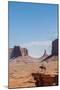 Navajo Man on Horseback, Monument Valley Navajo Tribal Park, Monument Valley, Utah-Michael DeFreitas-Mounted Photographic Print