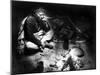 Navajo Man Smoking, C1915-William Carpenter-Mounted Premium Photographic Print