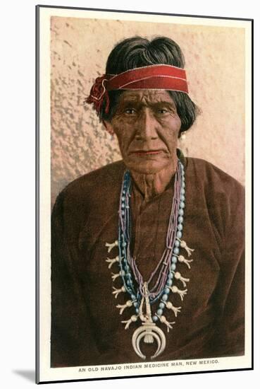 Navajo Medicine Man-null-Mounted Art Print