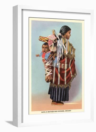 Navajo Mother and Papoose-null-Framed Art Print