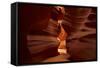 Navajo Nation, Eroded Sandstone Formations in Upper Antelope Canyon-David Wall-Framed Stretched Canvas