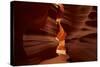 Navajo Nation, Eroded Sandstone Formations in Upper Antelope Canyon-David Wall-Stretched Canvas