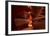 Navajo Nation, Eroded Sandstone Formations in Upper Antelope Canyon-David Wall-Framed Photographic Print