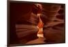 Navajo Nation, Eroded Sandstone Formations in Upper Antelope Canyon-David Wall-Framed Photographic Print