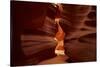 Navajo Nation, Eroded Sandstone Formations in Upper Antelope Canyon-David Wall-Stretched Canvas