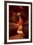 Navajo Nation, Eroded Sandstone Formations in Upper Antelope Canyon-David Wall-Framed Photographic Print