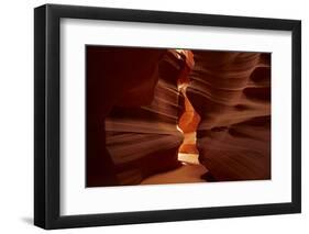 Navajo Nation, Eroded Sandstone Formations in Upper Antelope Canyon-David Wall-Framed Photographic Print